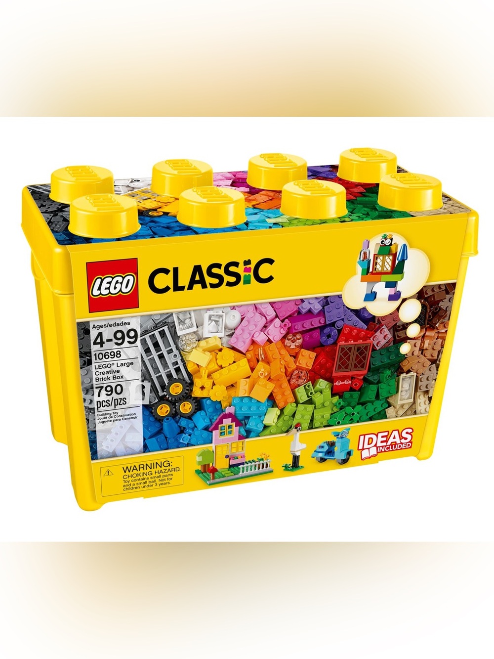 LEGO Classic Multicolor Large Creative Brick Box - 790 pc Yellow 10698